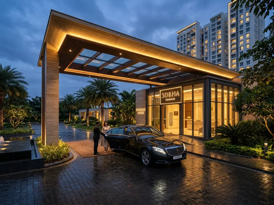 Sobha Hennur Bangalore Site Visit